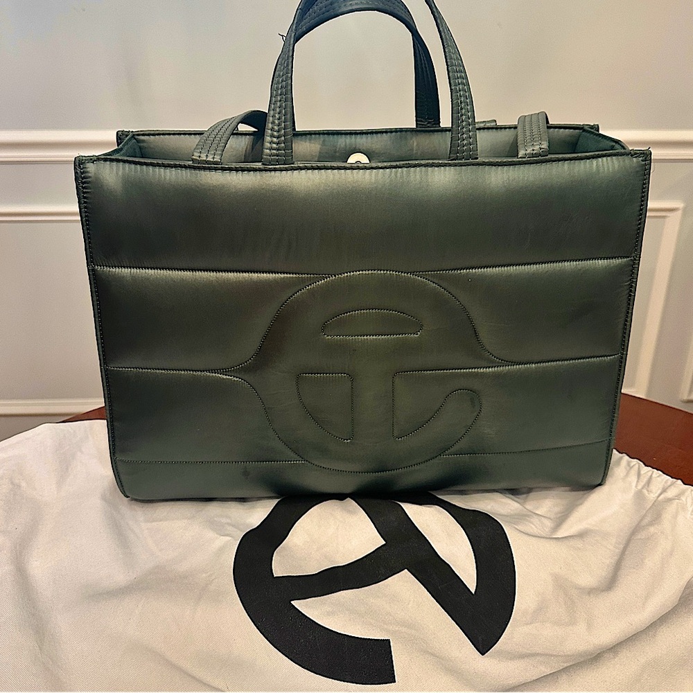 Medium Green Telfar Puff Shopper Bag